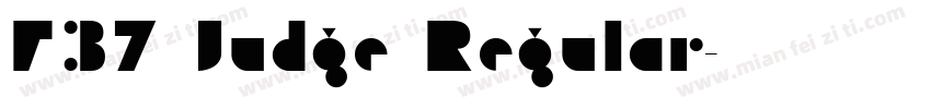 F37 Judge Regular字体转换